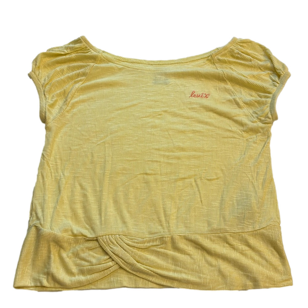 Levi’s Short Sleeve Shirt Yellow Girl Size XL
